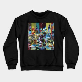 City of London Abstract Painting 626 Crewneck Sweatshirt
